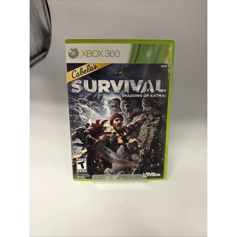 Cabela's Survival: Shadows of Katmai (Microsoft Xbox 360, 2011) W/manual